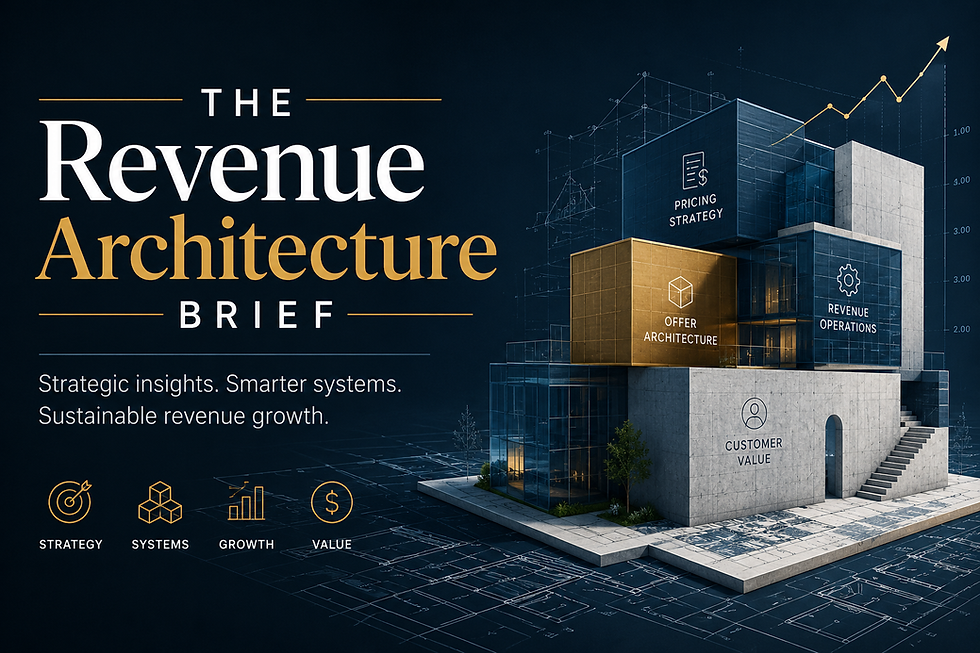 The Revenue Architecture Brief showing business growth blocks.