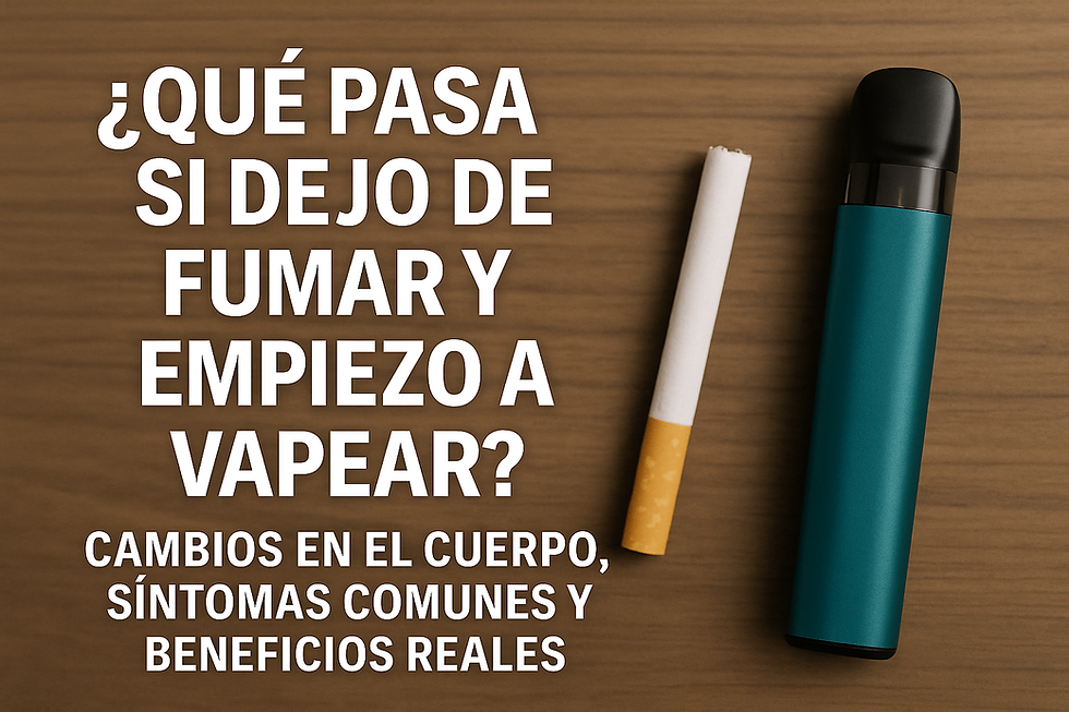 ¿Qué pasa si dejo de fumar y empiezo a vapear?