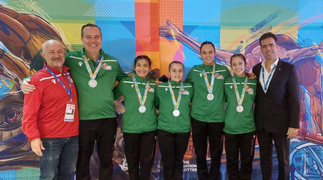 Portugal vence Medalha de Prata em Duplo Mini-Trampolim no Campeonato do Mundo de Birmingham