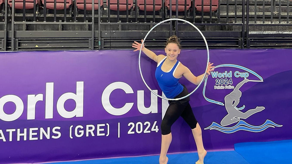 Rita Araújo na Grécia para participar na Taça do Mundo de Rítmica