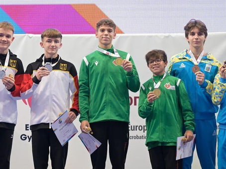 Acrobática: Portugal conquista duas medalhas de ouro na Competição Europeia por Grupos de Idades