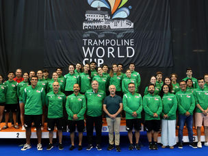 Seleção Nacional de Trampolins preparada para entrar em ação na última Taça do Mundo da temporada