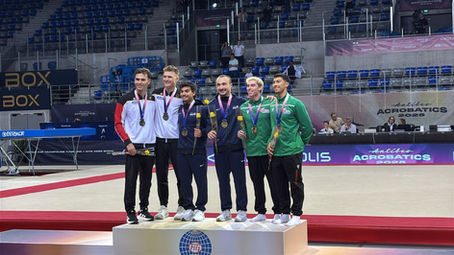 Trampolins: Lucas Santos e Gabriel Albuquerque conquistam bronze na Taça do Mundo de Antibes