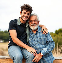 companionship by young man with older gu