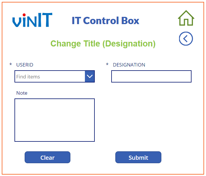 Allows to change the user Title (Designation) in AD or Azure AD