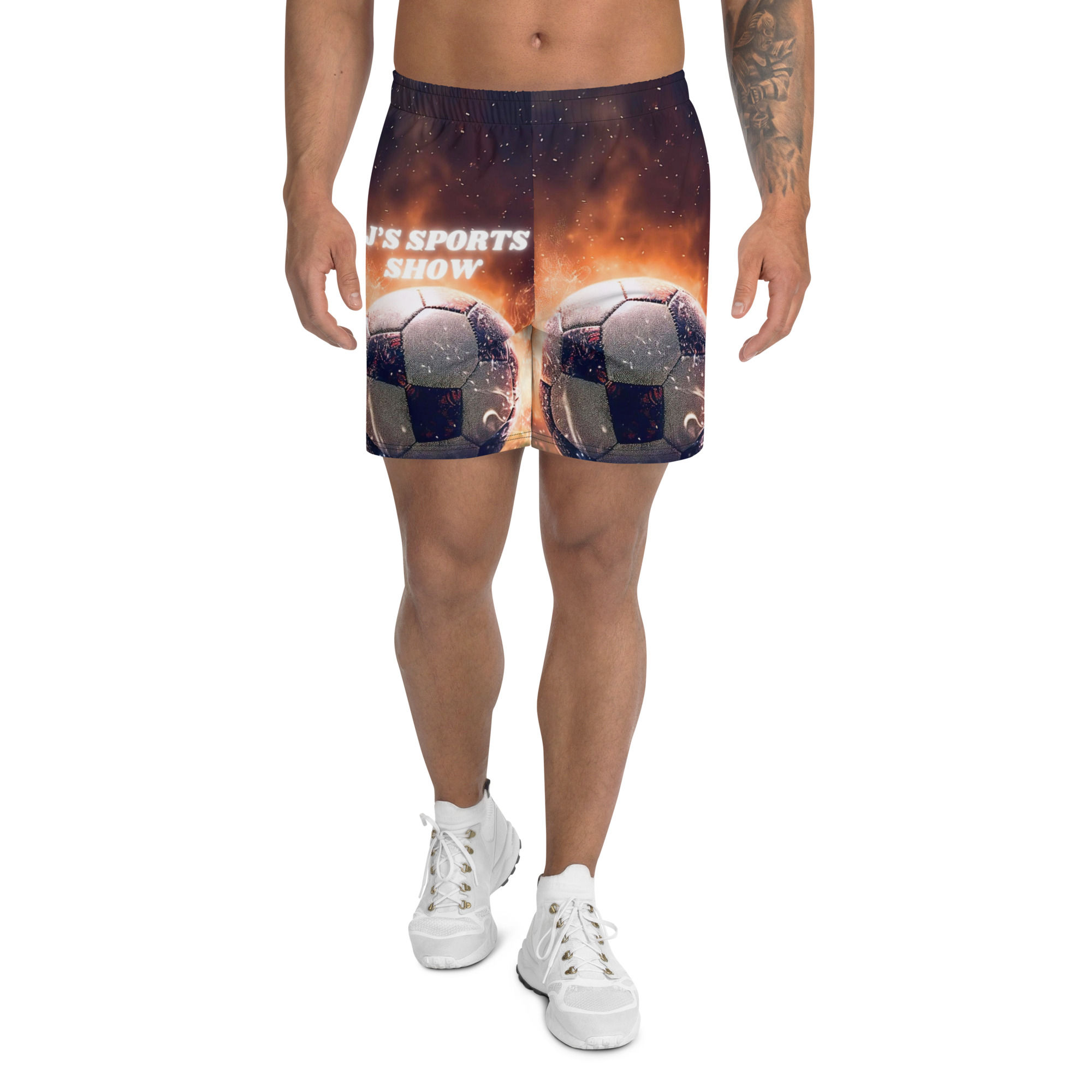 DJ's Soccer Fire Unisex Athletic Long Shorts
