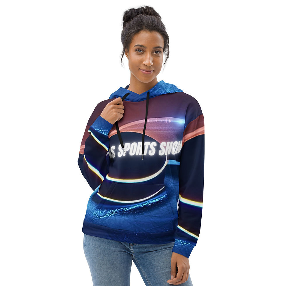 Thumbnail: DJ's Hockey All-Over Print Unisex Hoodie