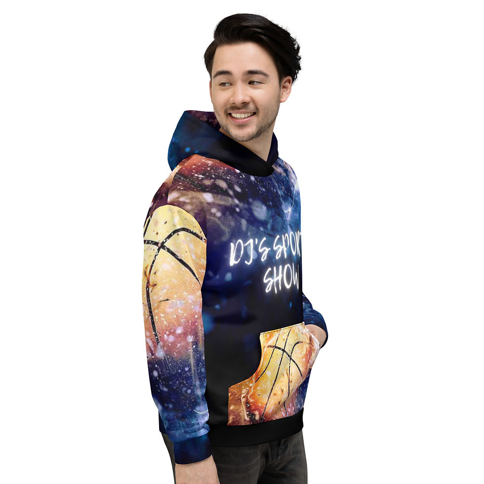 Thumbnail: DJ's Basketball Fire Splash Unisex Hoodie
