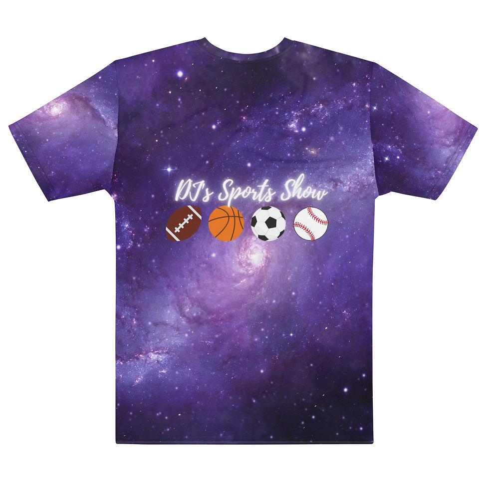 Thumbnail: DJ's Sports Show All-Over Print Unisex T-Shirt