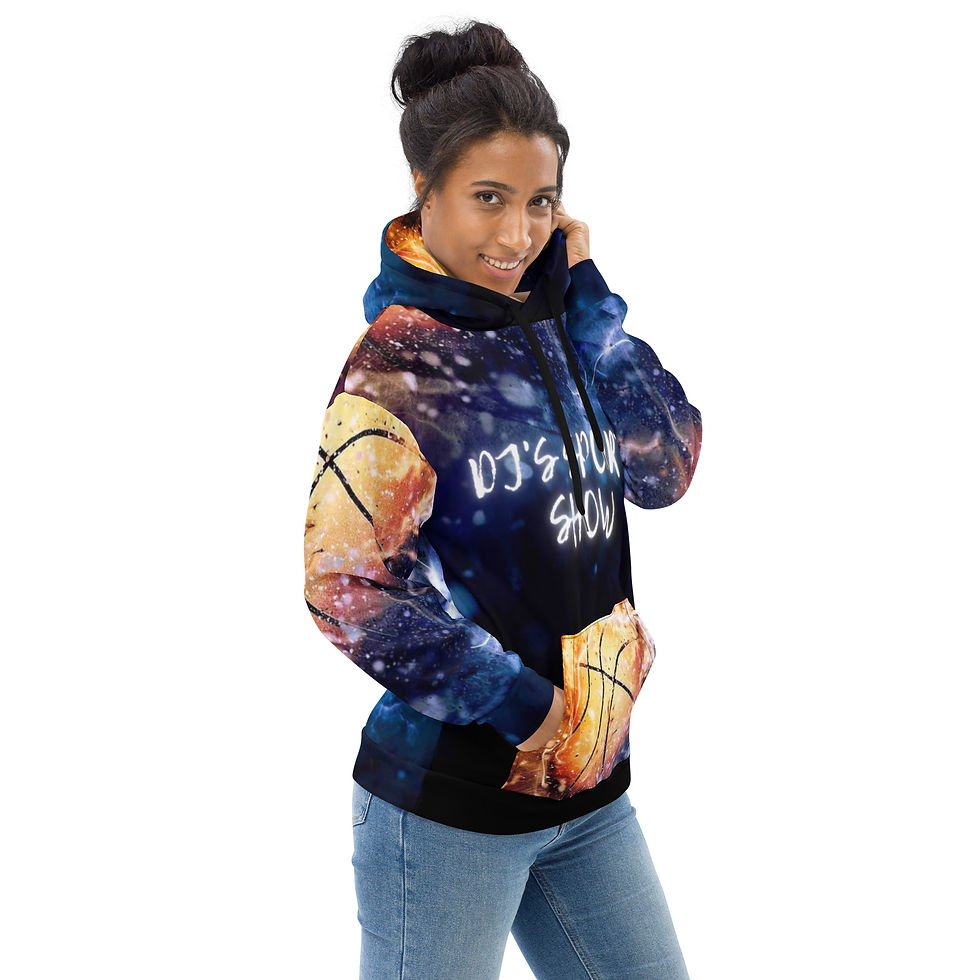 Thumbnail: DJ's Basketball Fire Splash Unisex Hoodie