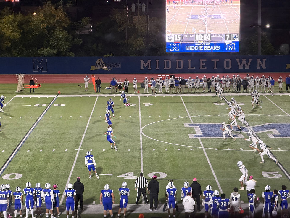 Middletown Football Stays Undefeated With 29-7 Victory Over Valley Central