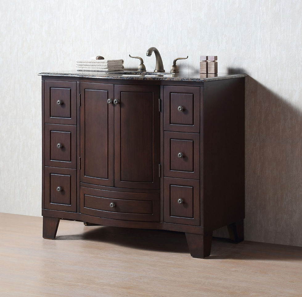 Thumbnail: 40" Grand Cheswick Single Sink Vanity with Baltic Brown Granite Top
