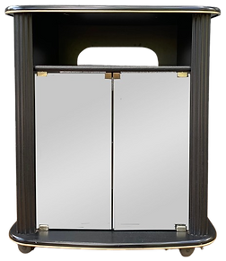 Smoove Africa Second Hand Black Cabinet with Glass Doors