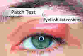 patch test for eyelash extension glue allergy