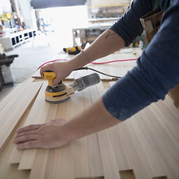 Woodworking In Workshop