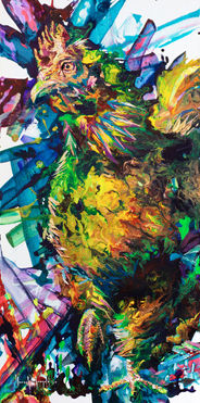 The Funky Chicken, contemporary art by Hannah Shergold