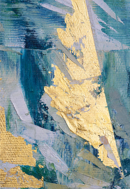 Gold leaf hare painting by Hannah Shergold