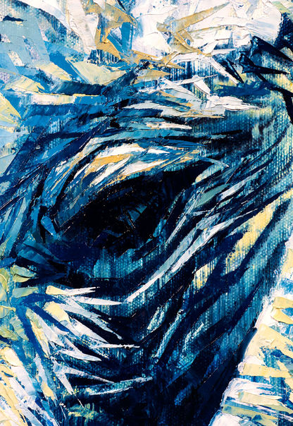 "Sharing", contemporary elephant painting by Hannah Shergold
