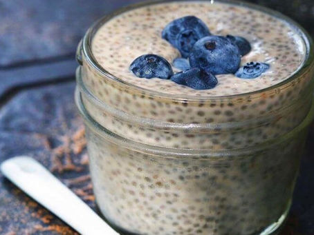 Chia Seed Pea Milk Pudding.
It's sweet, quick and packed with nutrients.