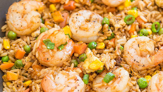 虾炒饭 Shrimp Fried Rice