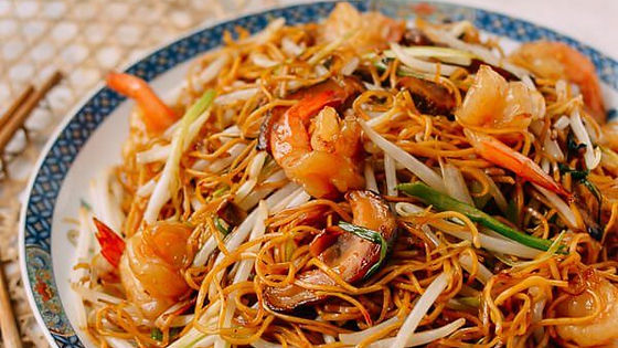 虾炒面 Shrimp Chow Mein