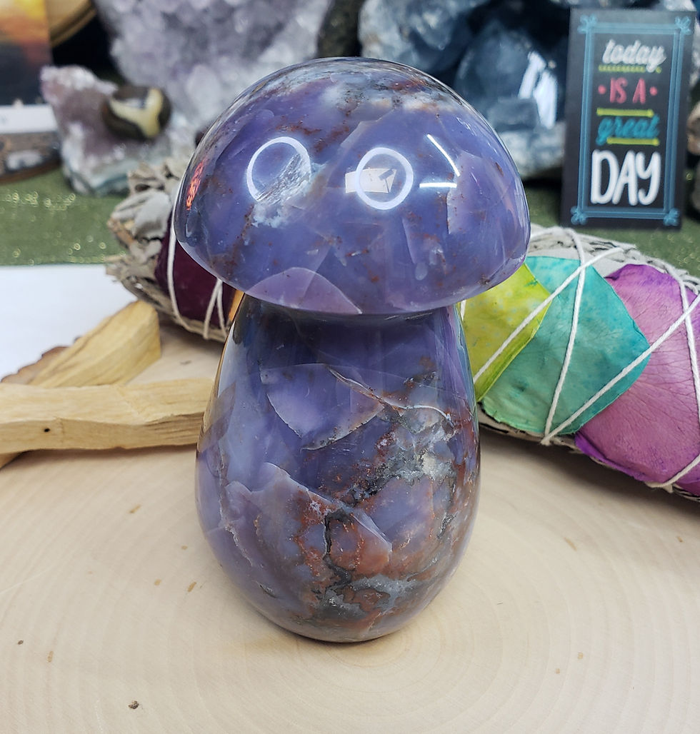 Thumbnail: Magical Violet Agate Mushroom