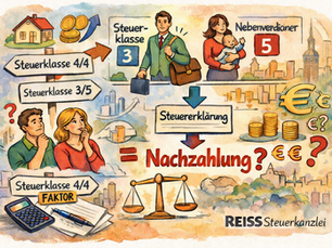 Steuerklassen Deutschland Ehepaare 2026 REISS Steuerkanzlei Wechsel