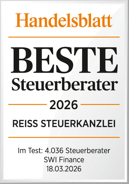 Handelsblatt-Auszeichnung 2026 für die REISS Steuerkanzlei