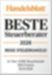 Handelsblatt-Auszeichnung „Beste Steuerberater 2026“ für die REISS Steuerkanzlei.