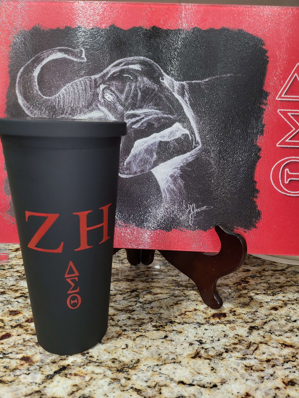 Thumbnail: Black Matte Customizable Tumbler 