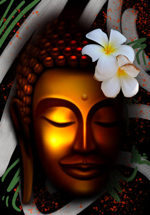 The Buddha Art Piece is a stunning representation of Thailand's cultural heritage and spiritual depth. Inspired by a trip to Thailand, the artist wanted to capture the essence of this beautiful country and its emphasis on meditation and guidance through art.

The piece is a mixed-media creation that combines traditional Thai art techniques with contemporary aesthetics. The Buddha, the central figure, is depicted in a serene, meditative pose, surrounded by lush greenery and lotus flowers. The vibrant colors of the piece reflect the vibrant energy of Thailand and its people.

As the viewer gazes upon the Buddha Art Piece, they are transported to a place of peace and tranquility. The artwork encourages reflection and contemplation, encouraging the viewer to connect with their inner selves and embrace the power of meditation.

The artist's experience in Thailand is reflected in the piece, with a deep respect for the country's rich history and traditions. Through this artwork, the artist hopes to share the beauty and wisdom of Thai culture with the world, inviting viewers to join them on a journey of self-discovery and spiritual growth. Whether displayed in a home or a public space, the Buddha Art Piece is a powerful reminder of the importance of meditation and guidance in our lives.