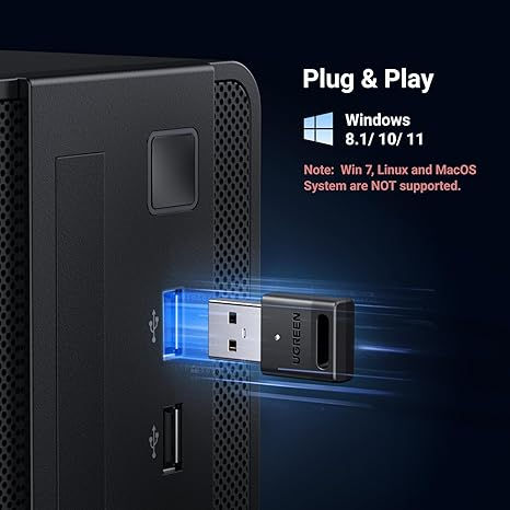 Thumbnail: UGREEN Bluetooth Adapter for PC, 5.3 Bluetooth Dongle