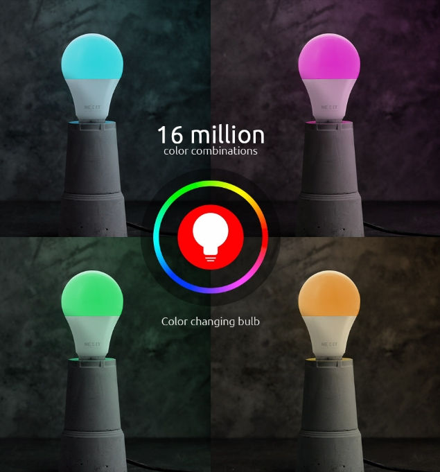 Thumbnail: Nexxt MM106NXT49 Home NHB-C110 A19 2PK Smart LED Bulb RGB 110V Blister