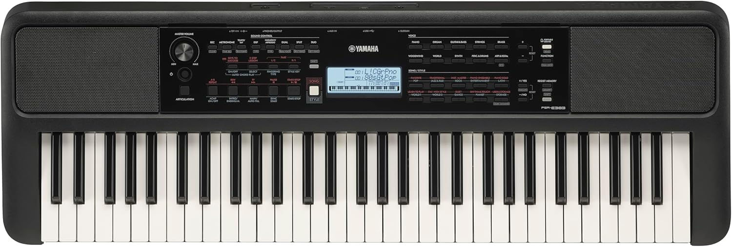 Yamaha PSR-E383 Portable Keyboard 61 Keys