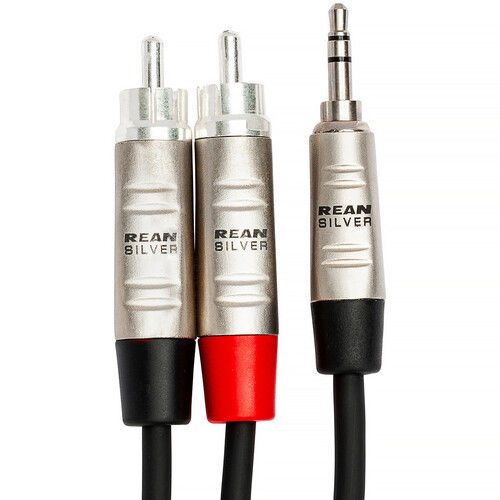 Thumbnail: HOSA HMR-010Y 3.5 mm TRS to Dual RCA 10FT