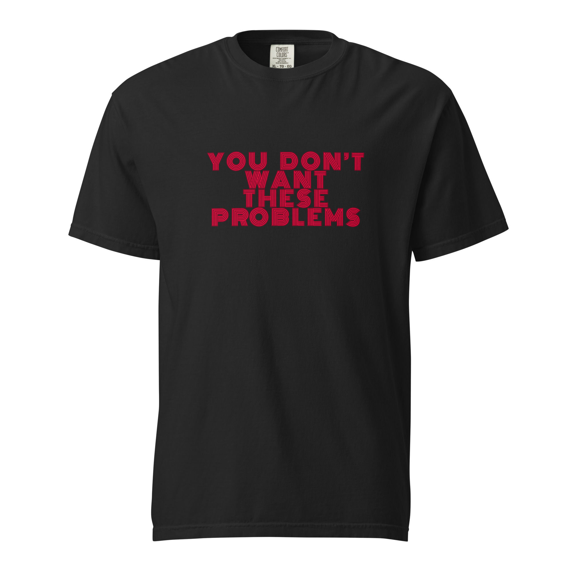 "You Don't Want These Problems" Unisex garment-dyed heavyweight t-shirt
