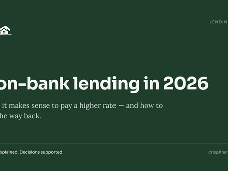 Non-Bank Lending in 2026: When It Makes Sense to Pay a Higher Rate