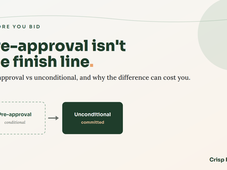Pre-Approval vs Unconditional Approval, and Why the Difference Matters