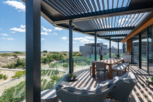 LouvreTec Louvred Roof Exterior Shading Project in The Hamptons