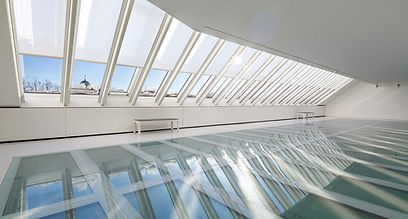 tensioned solar shades featuring TESS system from Guthrie Douglas