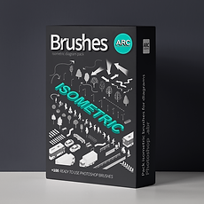 Pack Pinceles de Photoshop isométricos para diagramas arquitectónicos