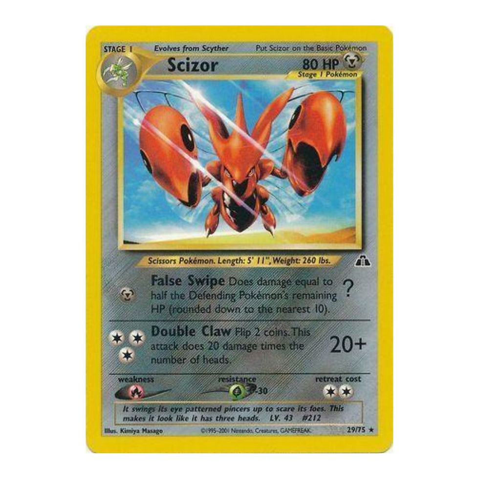 Pokemon TCG Scizor from Neo Discovery 29/75. Lightly Played. Best Prices and Rewards at NextHit.
