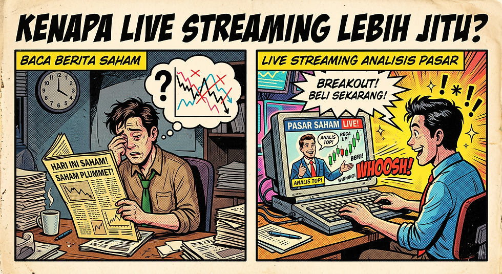 Live streaming analisis pasar
