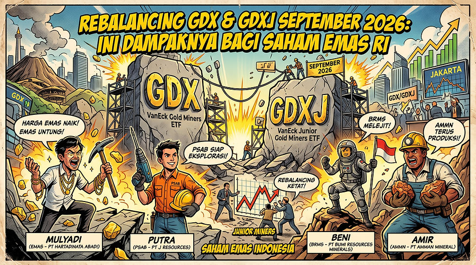 Rebalancing GDX dan GDXJ