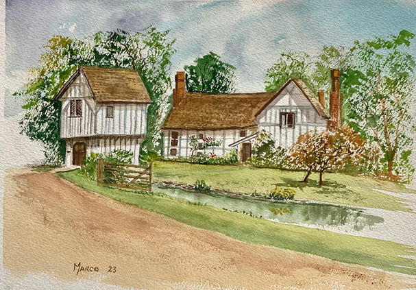 Brockhampton an original watercolour by Art-Marco