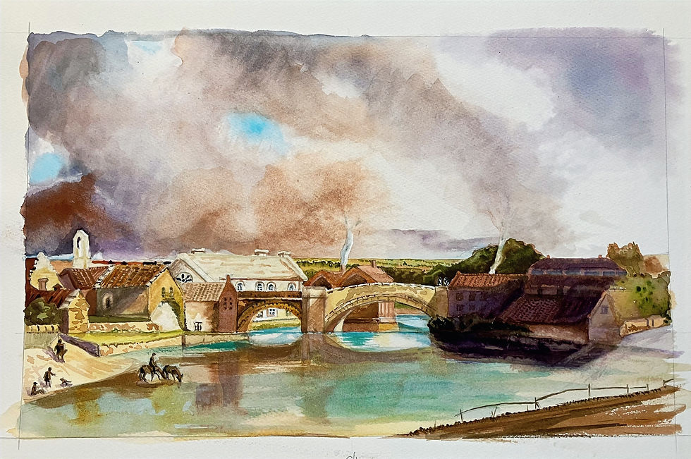 An exercise in following the masters. Morpeth Bridge