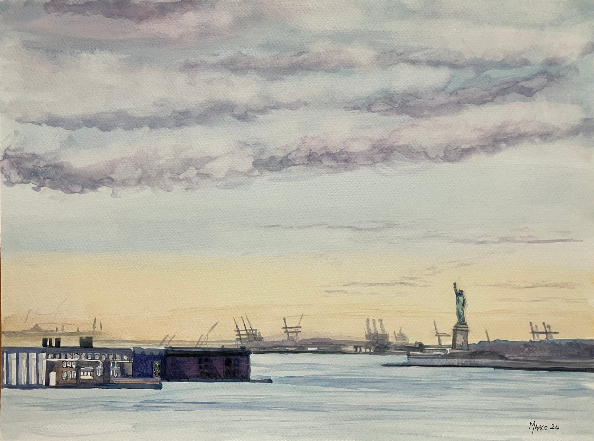 New York Docks.
Original artwork by Art-Marco