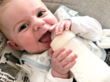 Addison with Formula Bottle