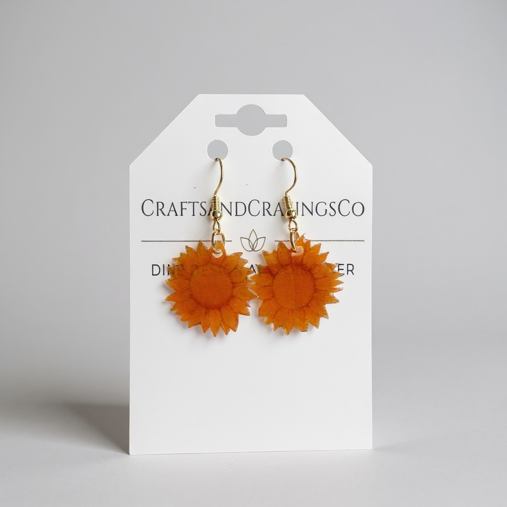 Spring resin earrings