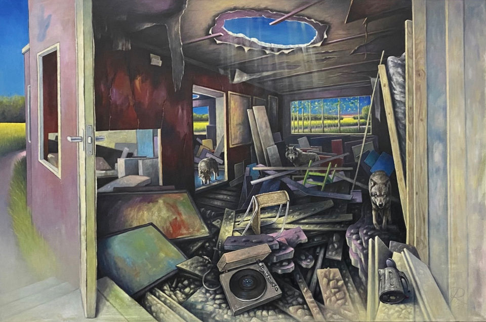 DARKNESS II _ 2022 _ 150 x 100 cm _ oil on canvas _